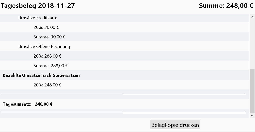 Tages und Monatsbeleg Änderungen beim Tages- und Monatsbeleg